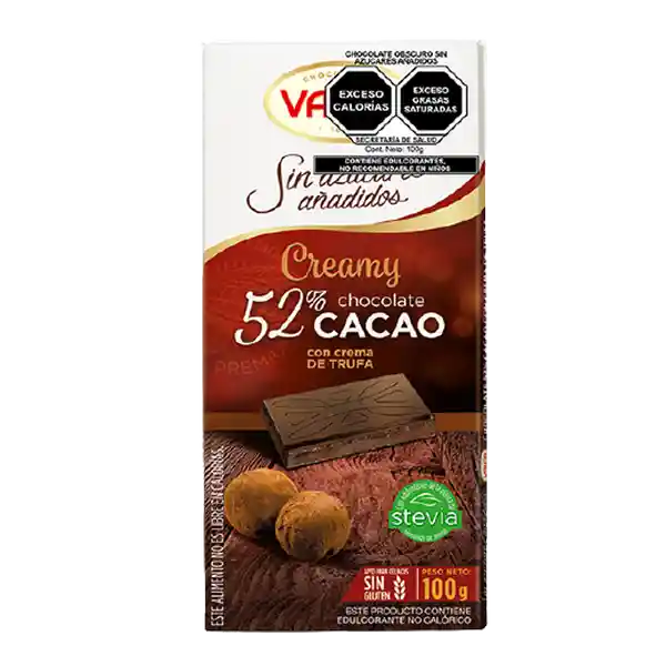 Valor Chocolate Sin Azúcar Crema De Trufa