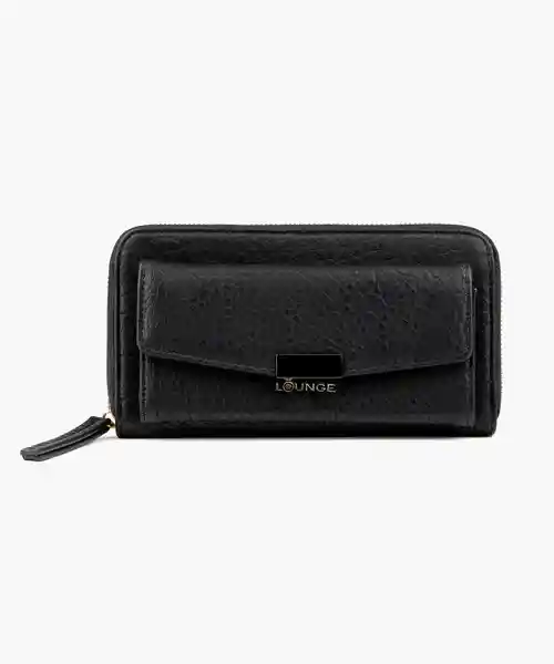 Lounge Billetera Flap Frontal Negro