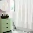 Cortina de Baño Texturizada Blanco 180 x 180 cm Casaideas