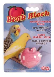 Living World Bloque Mineral Picoteo de Aves Manzana