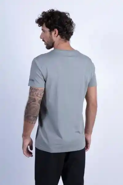 Camiseta Básica Tres Cruces Grey Melange Talla XL Nimtu