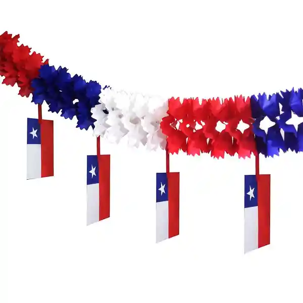 Guirnalda Flor Banderas Tricolor