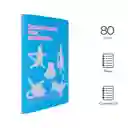 Cuaderno Forrado de Yoga School Gato 80 Hojas Miniso