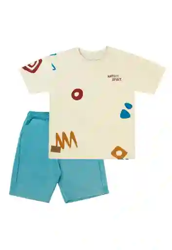 Conjunto Niño Spirit Kids Hueso Talla 04 - 263