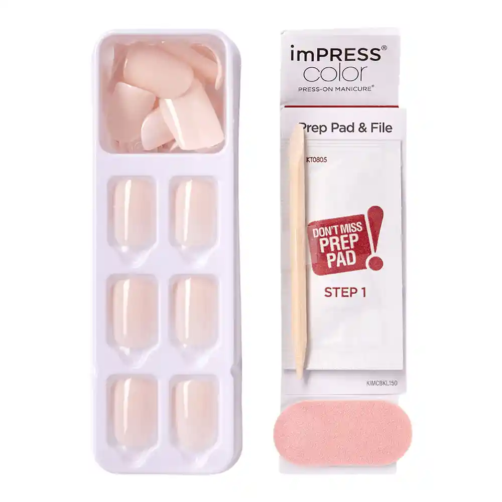 Kiss Impress Uñas Postizas Point Pink KIMC001