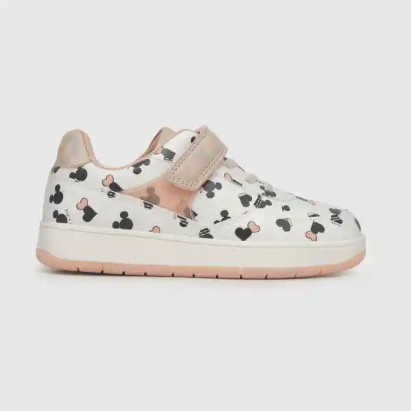 Zapatillas Para Niña Minnie Blanca Talla 32 Colloky