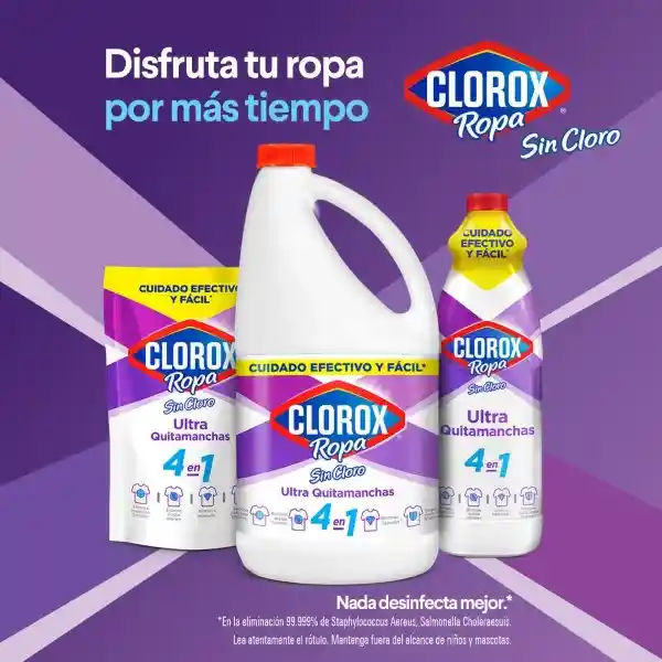 Quitamanchas Clorox Blancos Supremos (Botella) 960 gr