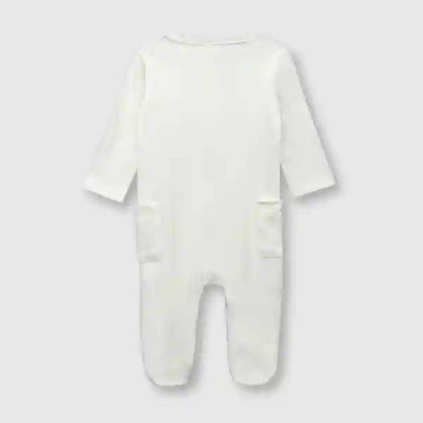 Osito Puño de Bebé Unisex Off White Talla 0/3M Colloky