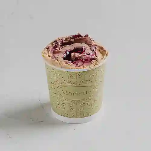 Helado crumble caluga frambuesa