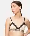 Lounge Bralette Dreamy Triángulo Safari Encaje Nude S