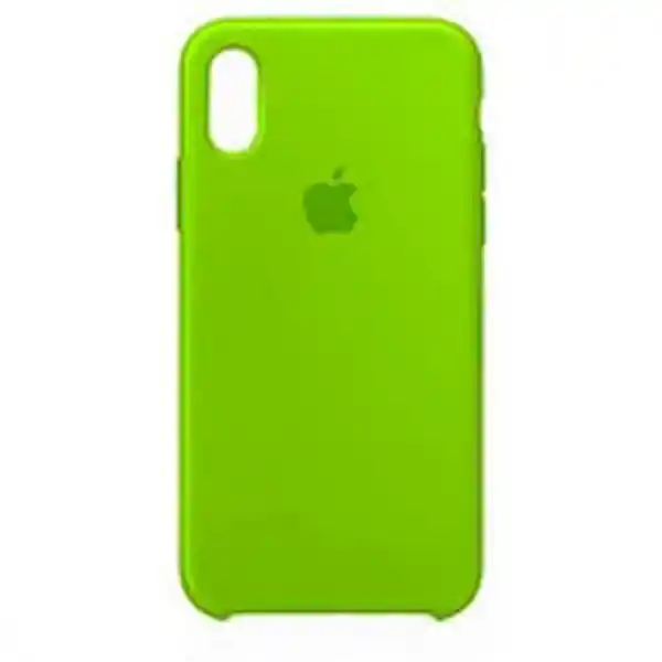 Apple Carcasa Silicona Para Iphone X/xs Verde Fluorrescente Alt