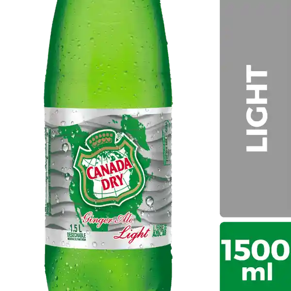 Canada Dry Bebida Ginger Ale Light 1.5 L