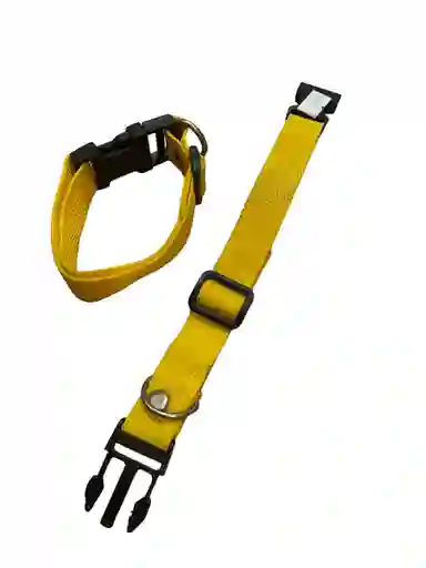 Milu Pet Collar Para Perro Amarillo de Cinta