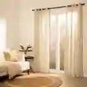 Set Cortina de Algodón Bordado 140 x 240 cm Casaideas