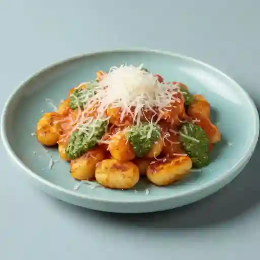 Ñoquis con boloñesa de mechada