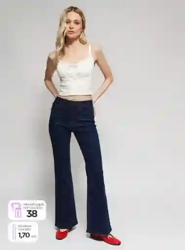 Jeans Mujer Index Flare Talla 38