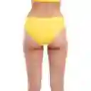 Bikini Calzón Banda Torcida Amarillo Talla XL Samia