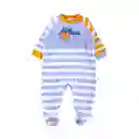 Pijama Osito Plush Bebé Niño Celeste Talla 3 M Pillin