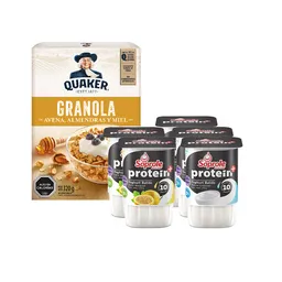 Combo Quaker Granola de Avena Almendras y Miel Soprole Yoghurt B