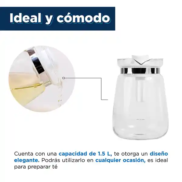 Tetera de Vidrio Soda Lime Miniso