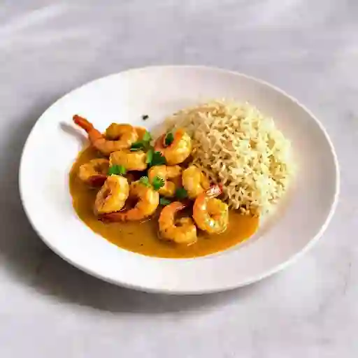 Camaron En Salsa De Mani