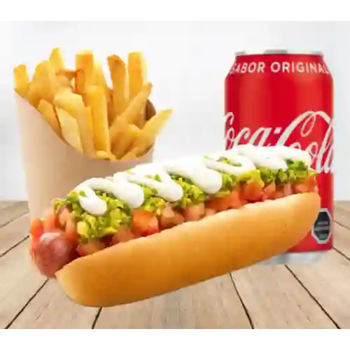 Promo Completo+papas Fritas+bebida