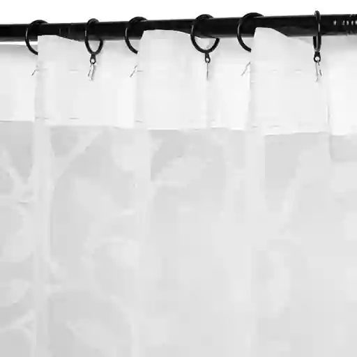 Set Cortina Velo Presilla Oculta Blanca 140 x 240 cm Casaideas