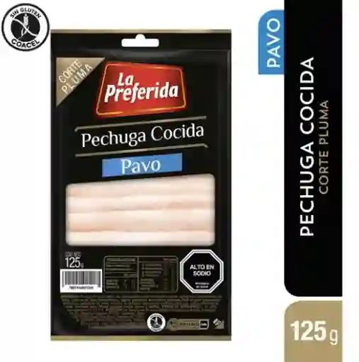 La Preferida Pechuga de Pavo Cocida Corte Pluma