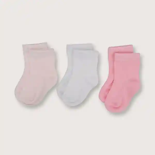 Opaline Calcetines Básico Niña Rosado Talla 17/19