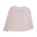 Polera Manga Larga Niña Color Crudo Talla 4 A Pillin