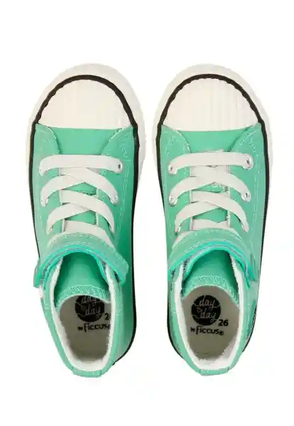 Zapatillas Day To Day Caña Velcro Niña Menta 33 942 Ficcus