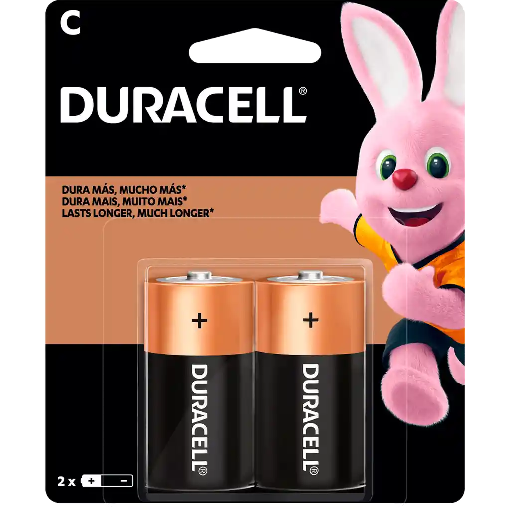 PILA DURACELL C X 2 UNIDADES