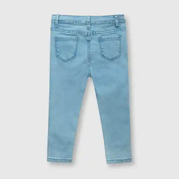 Jean Margaritas de Bebé Niña Light Denim Talla 3/6M Colloky