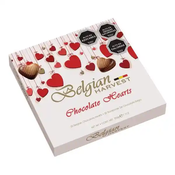 Harvest Bombón de Corazón de Chocolate Belga Caja
