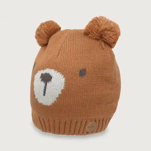 Gorro Cara Osito de Niño Café Talla S Opaline