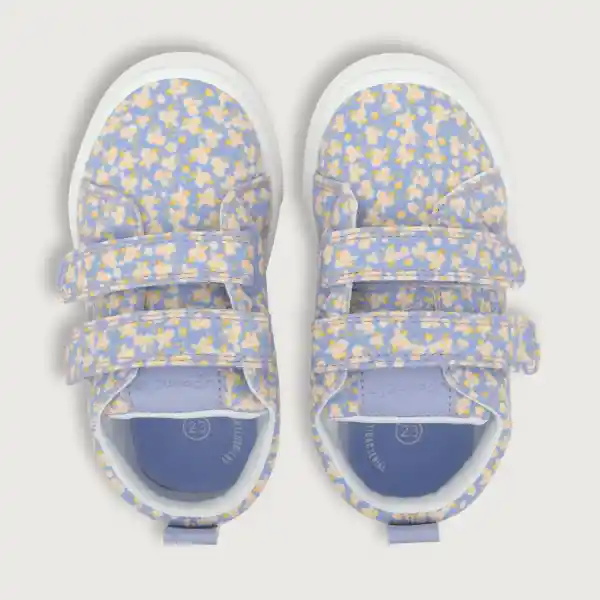 Zapatillas Urbana Lona Doble Velcro Denim Niña Talla 22 Opaline