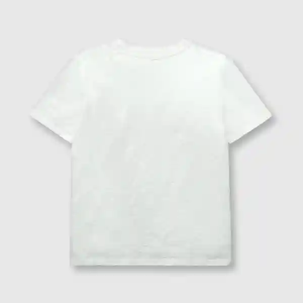 Polera Foto de Niño Off White Talla 10A Colloky