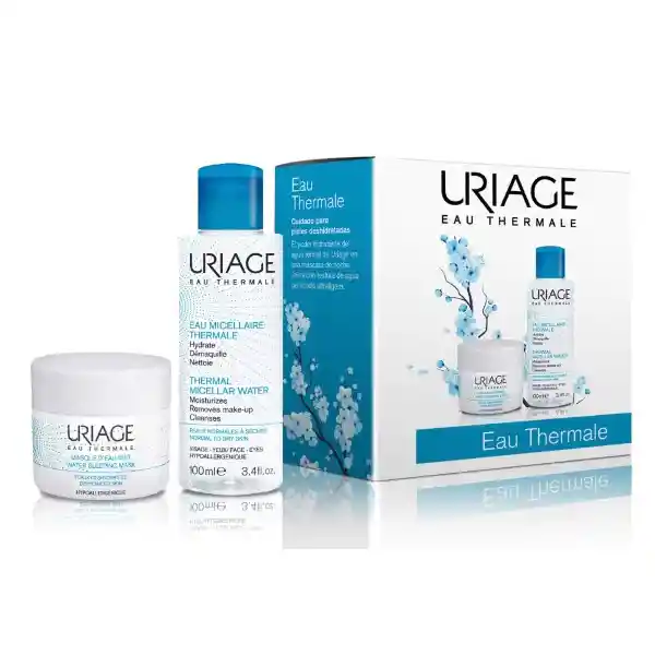 Uriage Kit Agua Micelar Termal + Mascara Agua de Noche