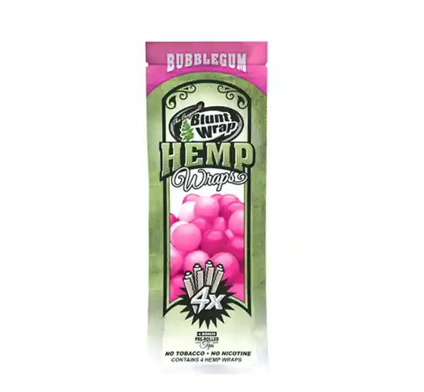 Blunt Hemp Wrap 4x Sabor Buble Gum