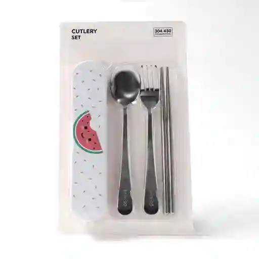 Miniso Set De Cubiertos Con Estuche