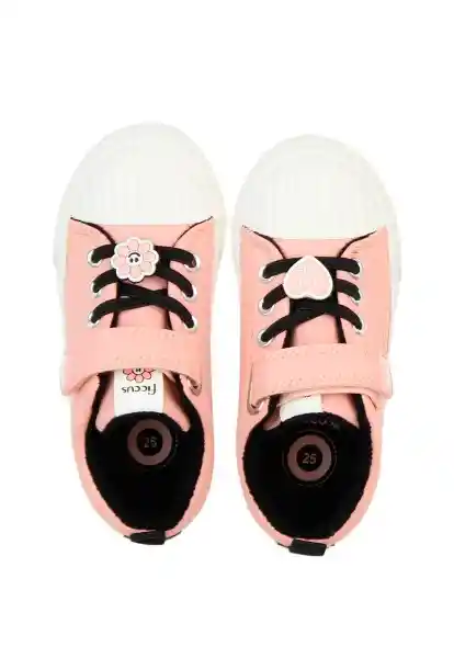 Zapatillas Urbana Velcro Andante Niña Rosado 24 850 Ficcus