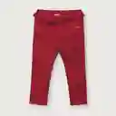 Pantalón Esenciales de Niña Rojo Talla 4A Opaline