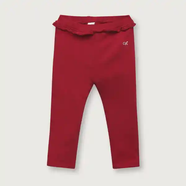 Pantalón Esenciales de Niña Rojo Talla 4A Opaline