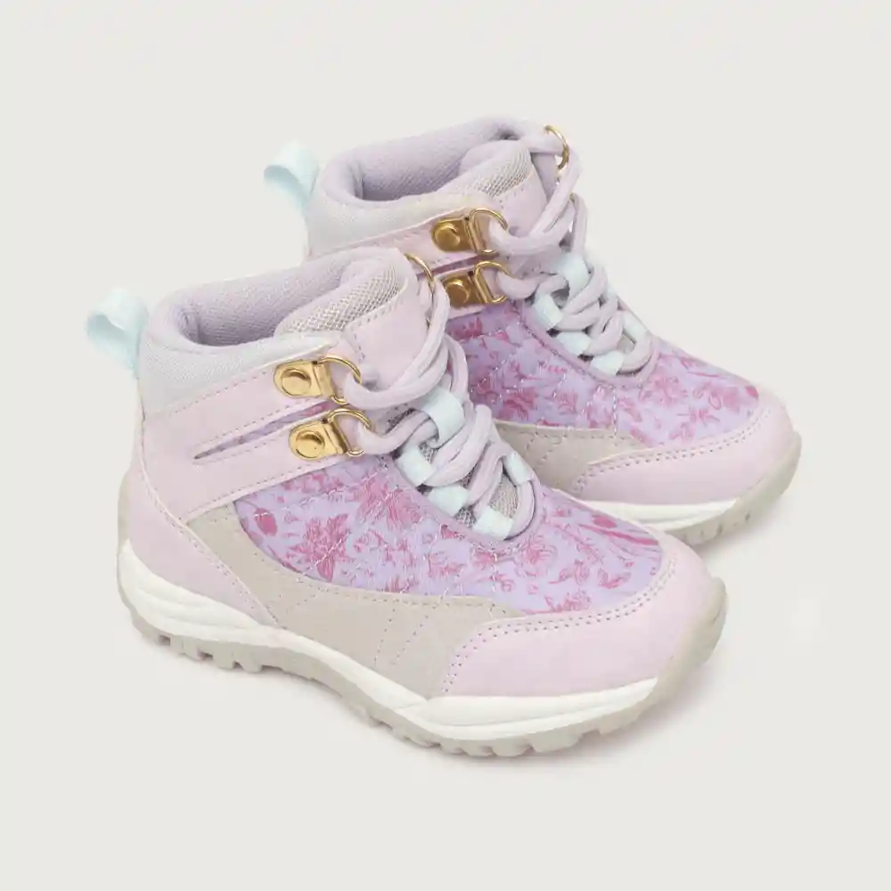 Botines Outdoor Niña Flores Lila Talla 23