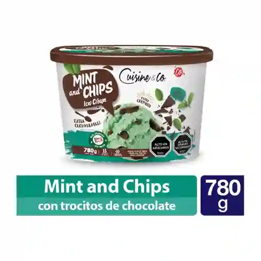 Helado Mint And Chips Cuisine & Co