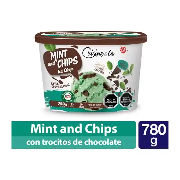 Helado Mint And Chips Cuisine & Co