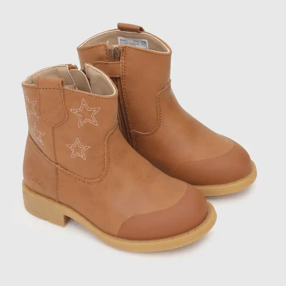 Botines Para Niña Café Talla 27