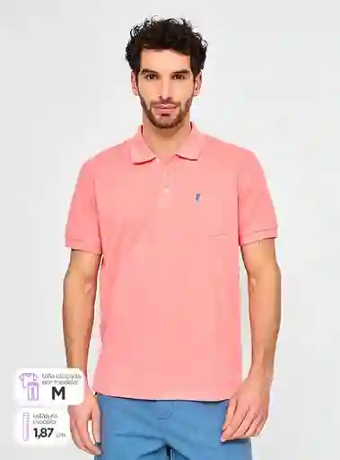 Kenneth Stevens Polerón Polo Manga Corta Coral Talla M SS24