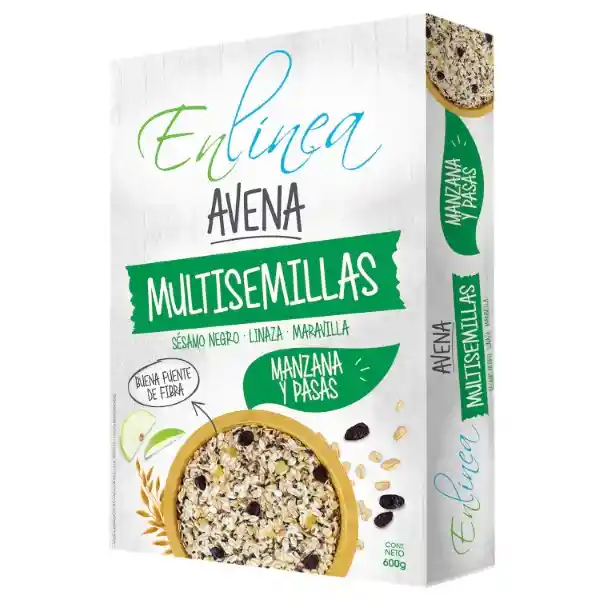 En Linea Avena Multisemillas Manzana Pasas