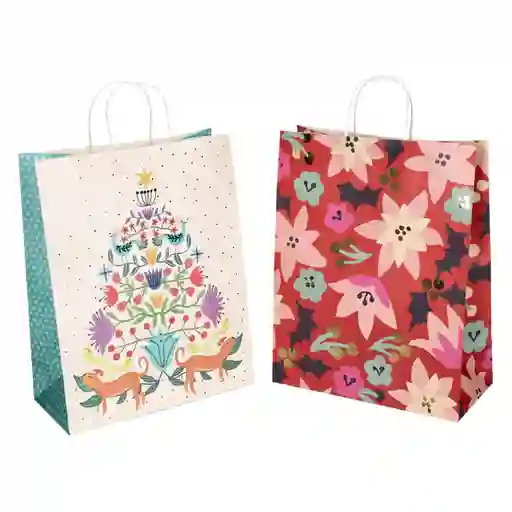 Set Bolsa de Papel Para Regalo Colores 31 x 15 x 40 cm Casaideas